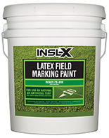Fernandes Paint & Decorating Insl-X Latex Field Marking Paint is specifically designed for use on natural or artificial turf, concrete and asphalt, as a semi-permanent coating for line marking or artistic graphics.

Fast Drying
Water-Based Formula
Will Not Kill Grass