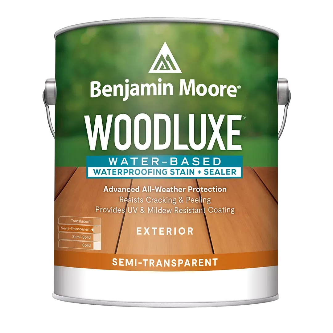 Fernandes Paint & Decorating The ultimate protection for outdoor beauty. An innovative line of water-based exterior stains, Woodluxe sets your staining projects up for success. Most wood grain pattern shows through. Easy to apply and recoat. Advanced all-weather protection. Available in 75 colorsboom